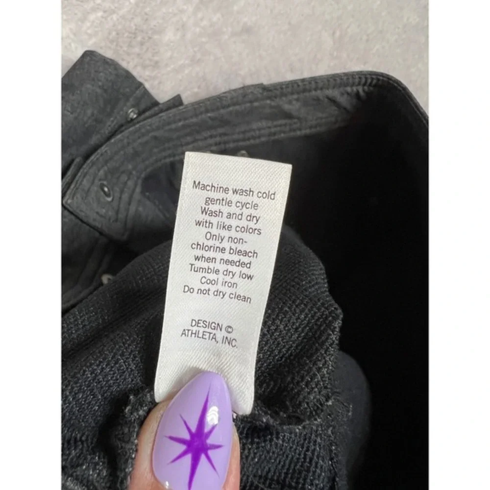 Athleta Take a Hike Side Snap Mini Skirt Charcoal Gray‎ Active Travel Skirt 2